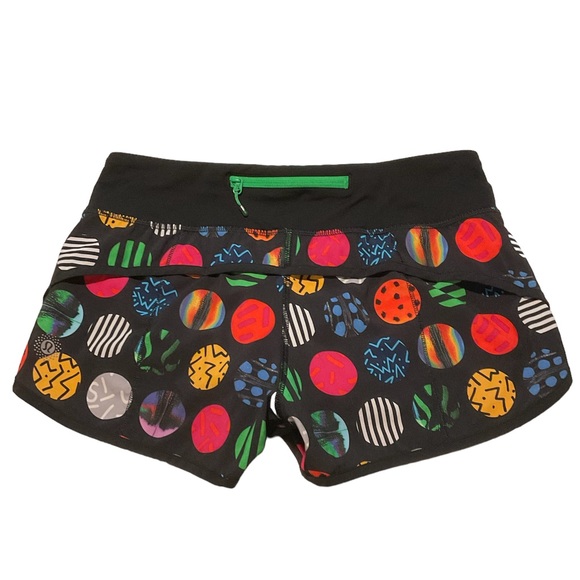 Lululemon Seawheeze 2015 Circle Pills Speed Shorts Womens Sz 4 - Picture 2 of 6